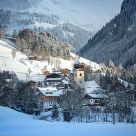 Ortsansicht Aurach Winter