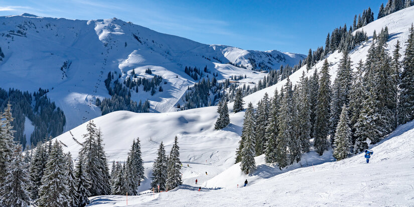 Skipiste auf der Hahnenkamm