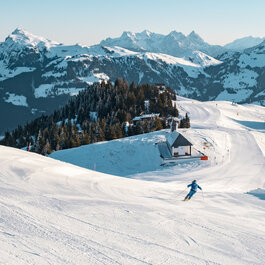 Ski Piste auf der Hahnenkamm
