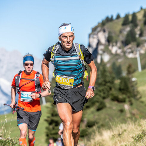 Trailrunner auf dem Gamstrail in Kitzbühel
