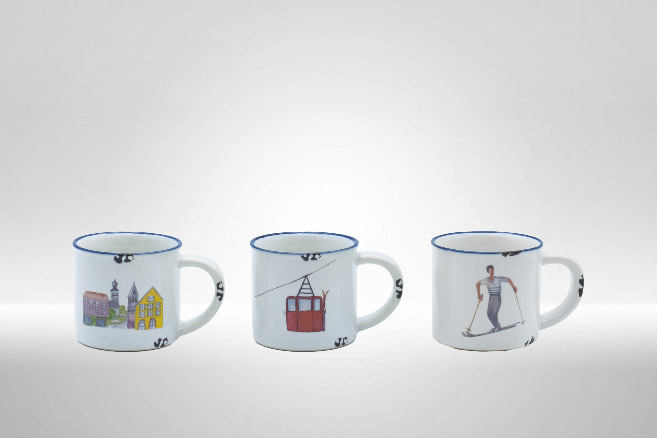 Ein weißer Flurbereich mit einer offenen Garderobe, Kissen und einem kleinen schwarzen Schild