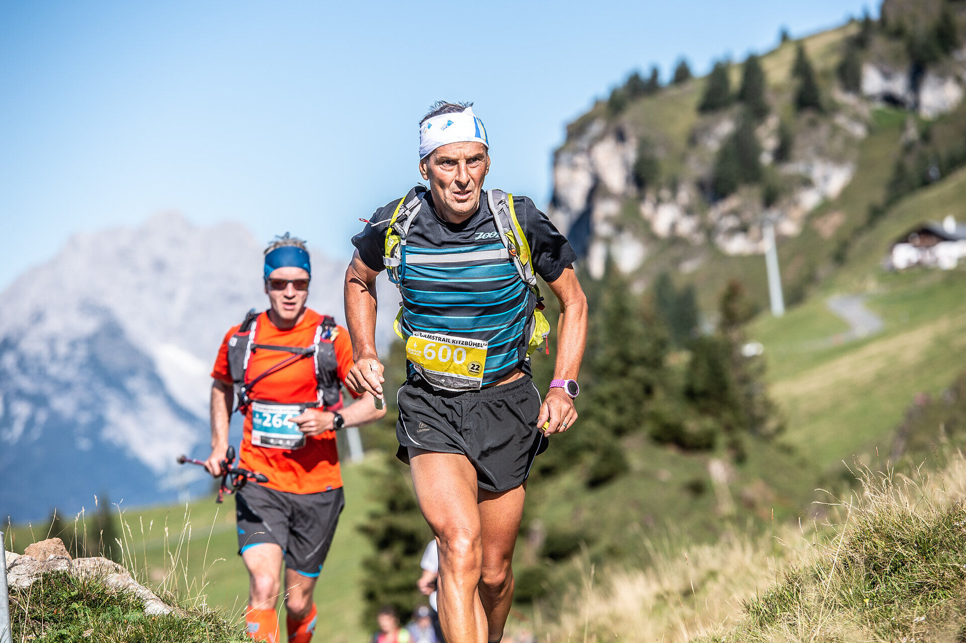 Trailrunner auf dem Gamstrail in Kitzbühel
